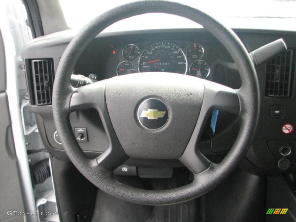 2011 Chevrolet Express 2500 Work Van Medium Pewter Steering Wheel Photo #54515262