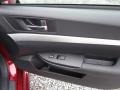 Off Black 2012 Subaru Legacy 2.5i Premium Door Panel