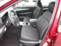 Off Black 2012 Subaru Legacy 2.5i Premium Interior Color