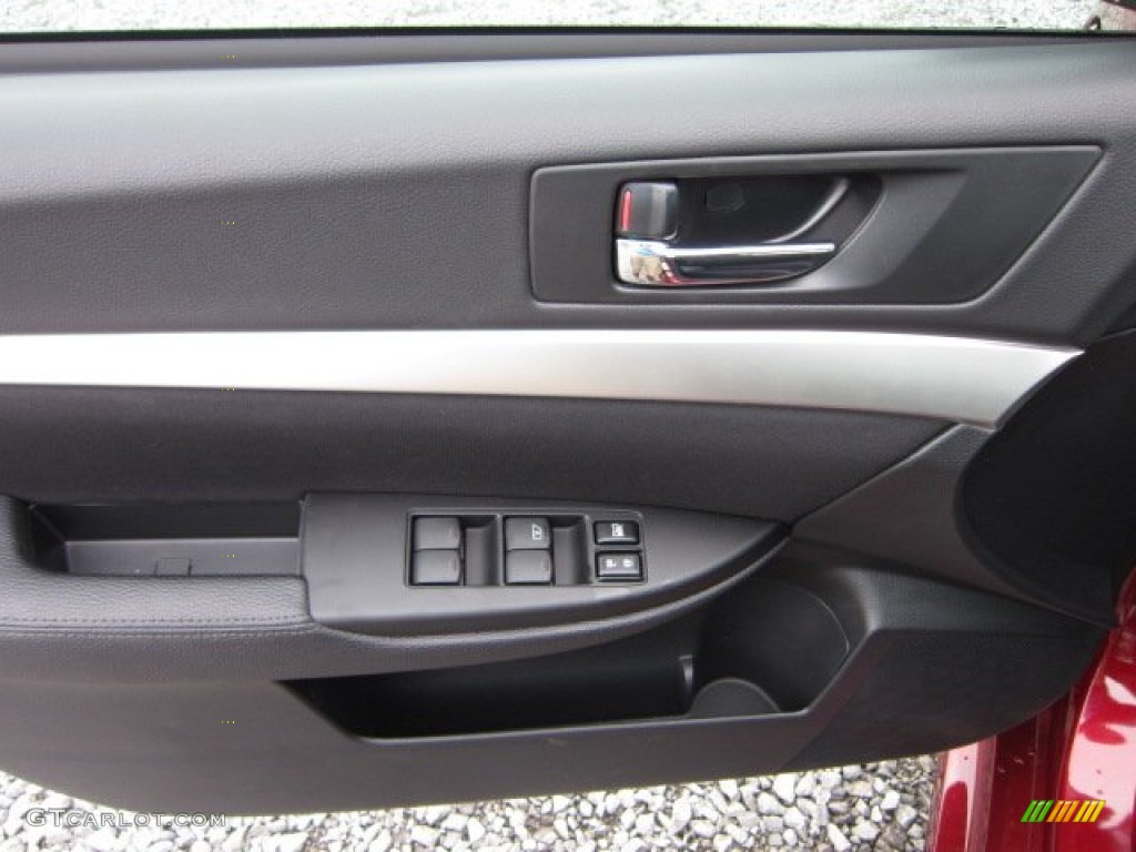 2012 Subaru Legacy 2.5i Premium Off Black Door Panel Photo #54515396