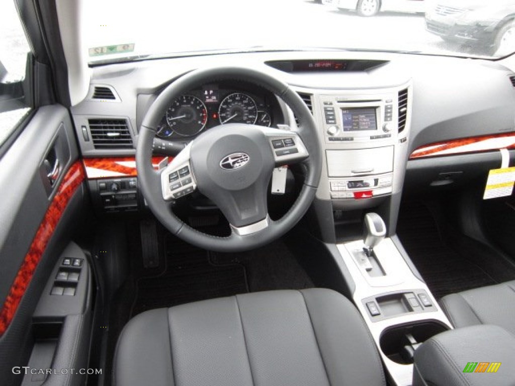 2012 Subaru Legacy 2.5i Limited Off Black Dashboard Photo #54516095