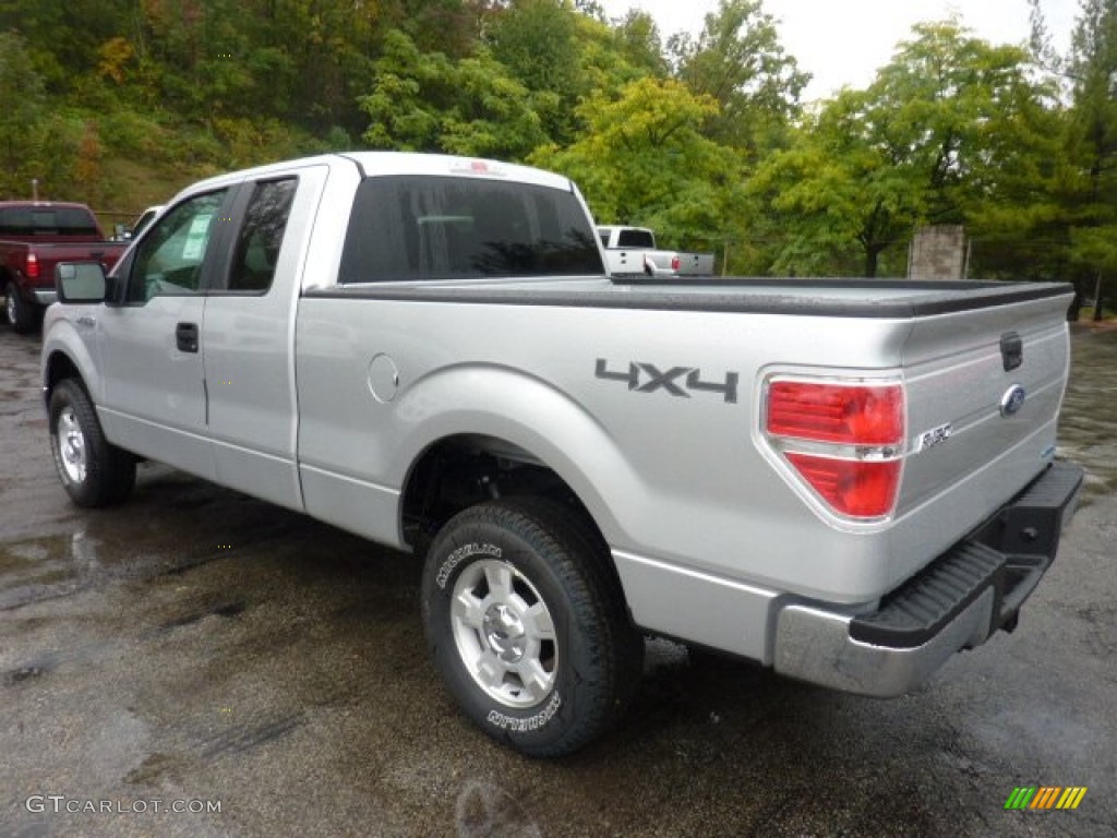 2011 F150 XLT SuperCab 4x4 - Ingot Silver Metallic / Steel Gray photo #4