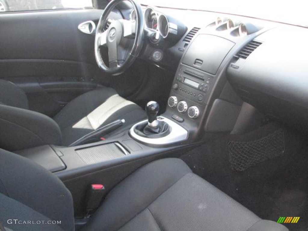 Carbon Black Interior 2006 Nissan 350Z Enthusiast Coupe Photo #54516914
