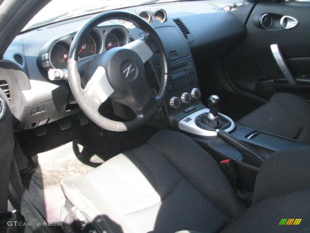 Carbon Black Interior 2006 Nissan 350Z Enthusiast Coupe Photo #54516923