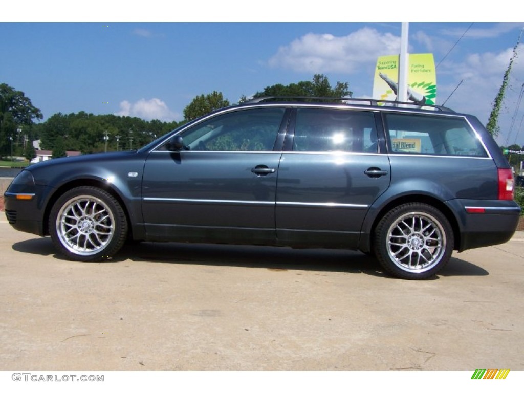 2001 Passat GLS Wagon - Blue Anthracite Pearl / Gray photo #7