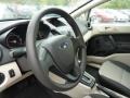 Light Stone/Charcoal Black Steering Wheel Photo for 2012 Ford Fiesta #54517094