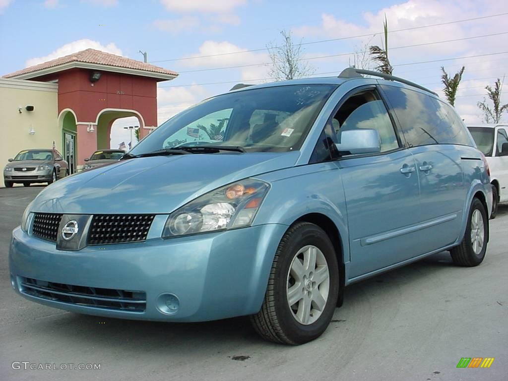 2004 Quest 3.5 SL - Azure Blue Metallic / Beige photo #1