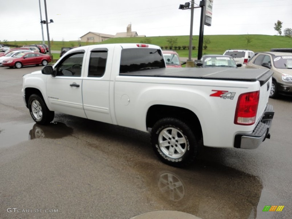 Summit White 2009 GMC Sierra 1500 SLE Extended Cab 4x4 Exterior Photo #54518315