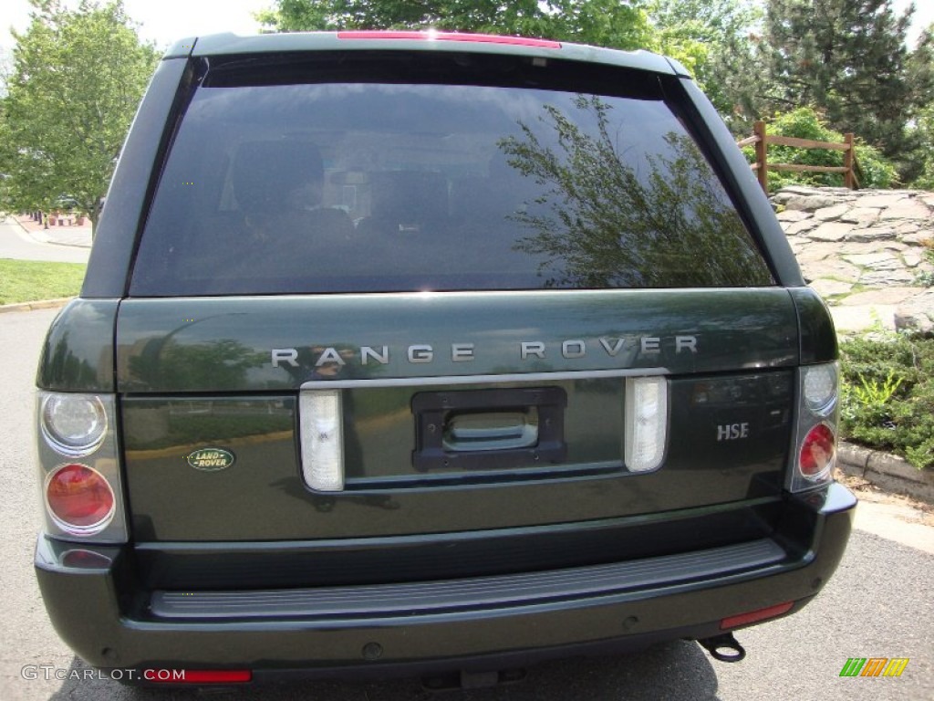 2008 Range Rover V8 HSE - Tonga Green Pearlescent / Sand photo #5