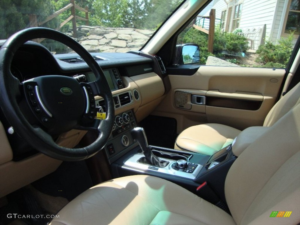 2008 Range Rover V8 HSE - Tonga Green Pearlescent / Sand photo #13