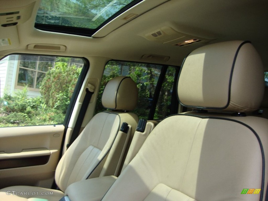2008 Range Rover V8 HSE - Tonga Green Pearlescent / Sand photo #14
