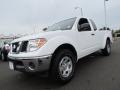 Avalanche White 2008 Nissan Frontier SE King Cab
