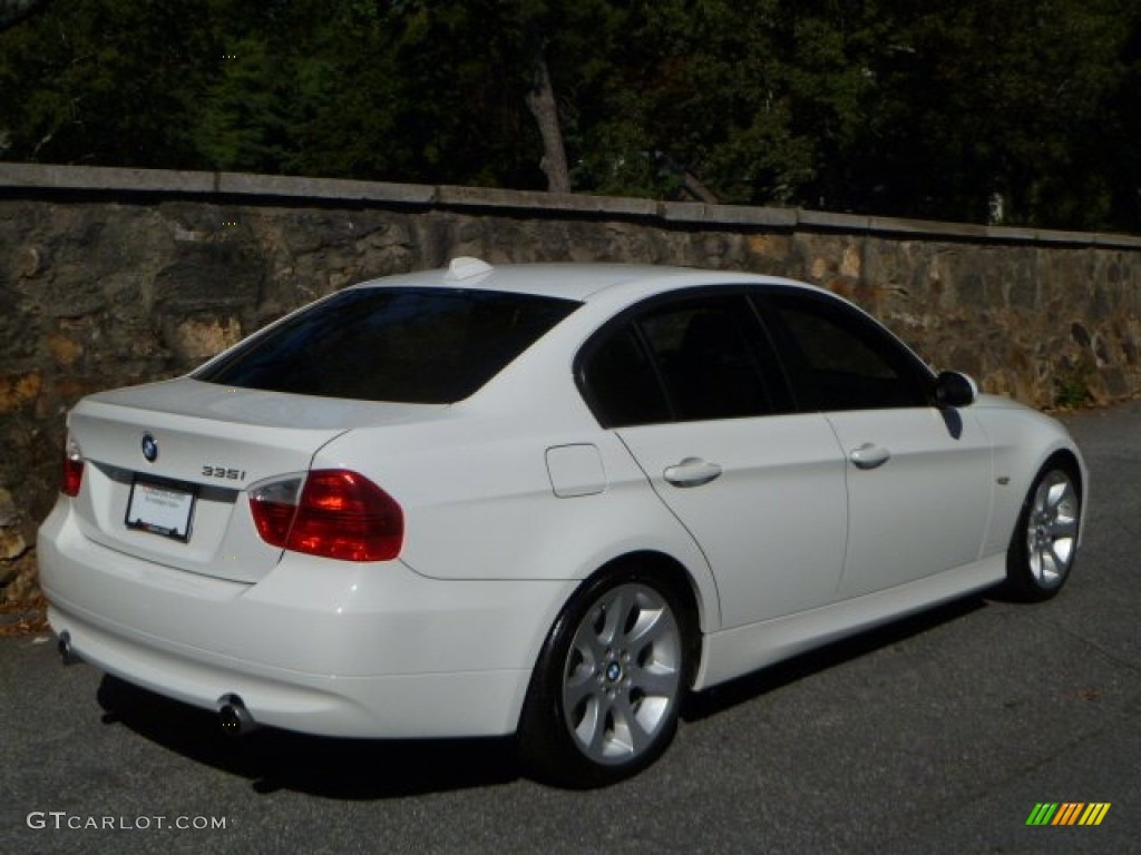 2008 3 Series 335i Sedan - Alpine White / Black photo #4