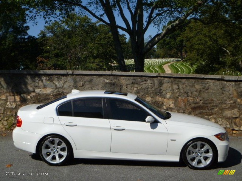 2008 3 Series 335i Sedan - Alpine White / Black photo #13