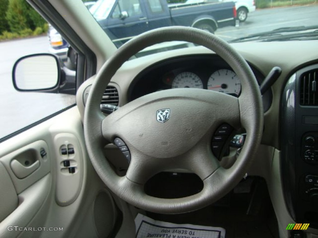 2005 Dodge Caravan SXT Medium Slate Gray Steering Wheel Photo #54519392