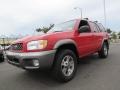 2001 Crimson Blaze Red Nissan Pathfinder SE 4x4  photo #1