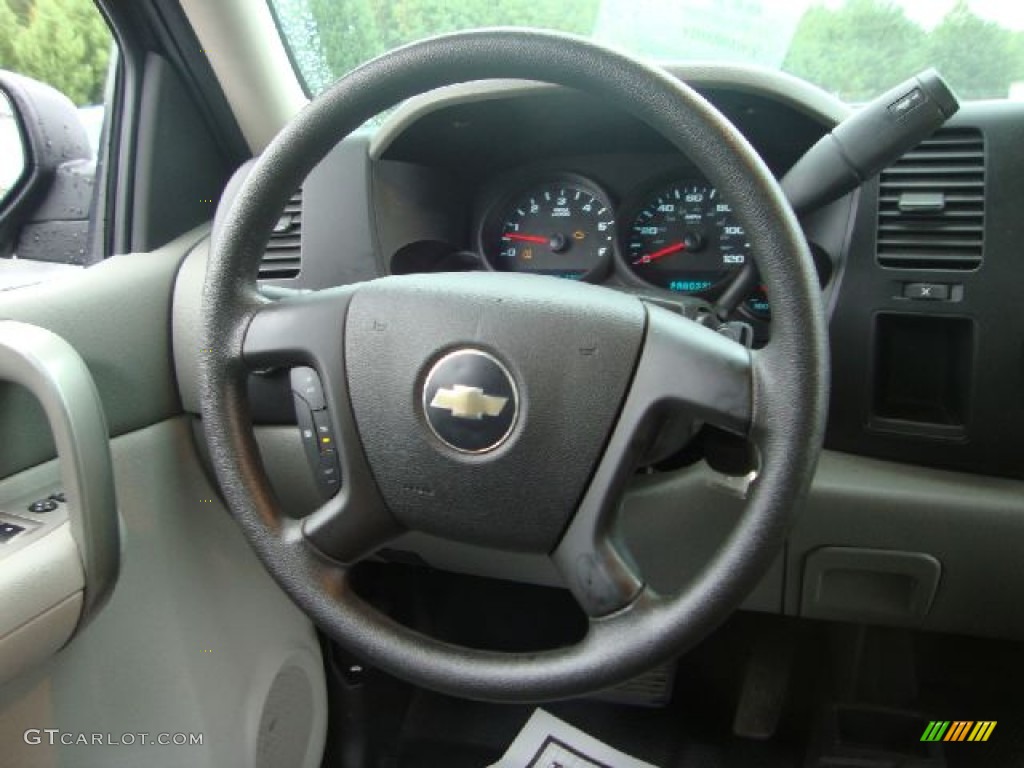 2008 Chevrolet Silverado 1500 Work Truck Regular Cab 4x4 Dark Titanium Steering Wheel Photo #54520493