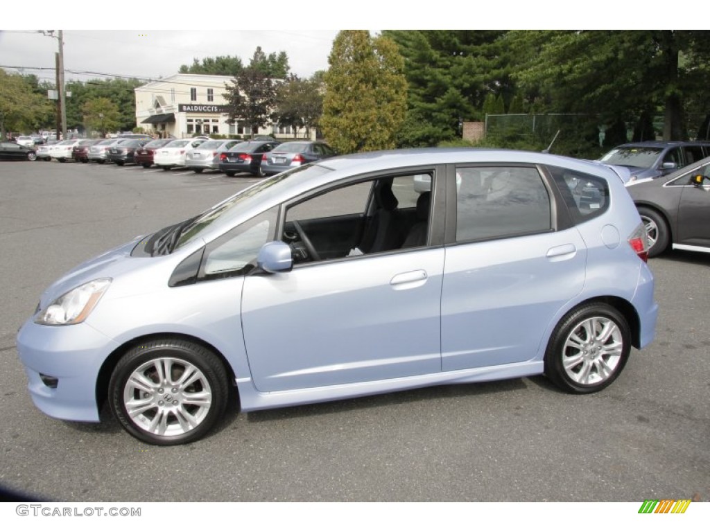 Tidewater Blue Metallic 2009 Honda Fit Sport Exterior Photo #54520655