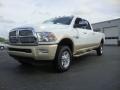 2012 Bright White Dodge Ram 2500 HD Laramie Longhorn Crew Cab 4x4  photo #1