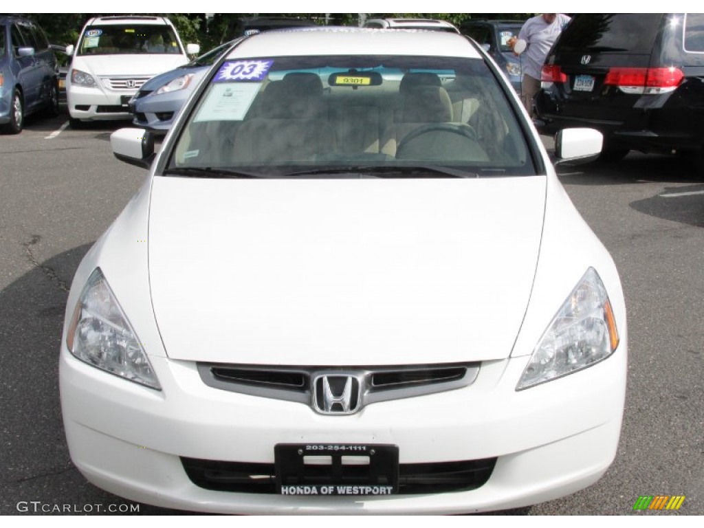 2003 Accord LX Sedan - Taffeta White / Ivory photo #2