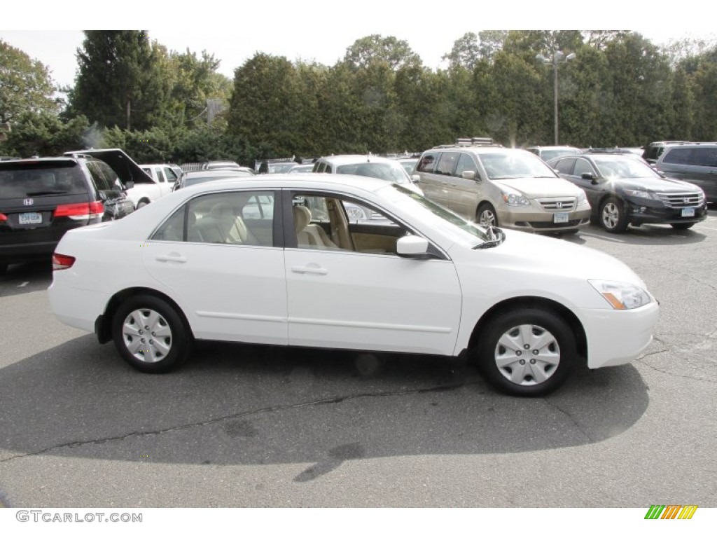 2003 Accord LX Sedan - Taffeta White / Ivory photo #4