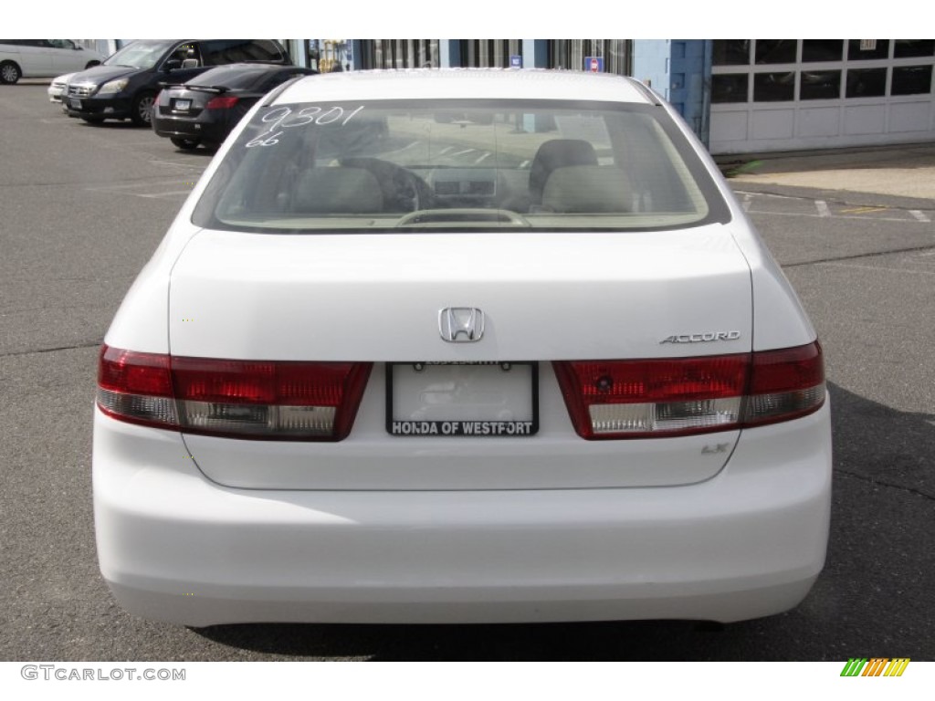 2003 Accord LX Sedan - Taffeta White / Ivory photo #7