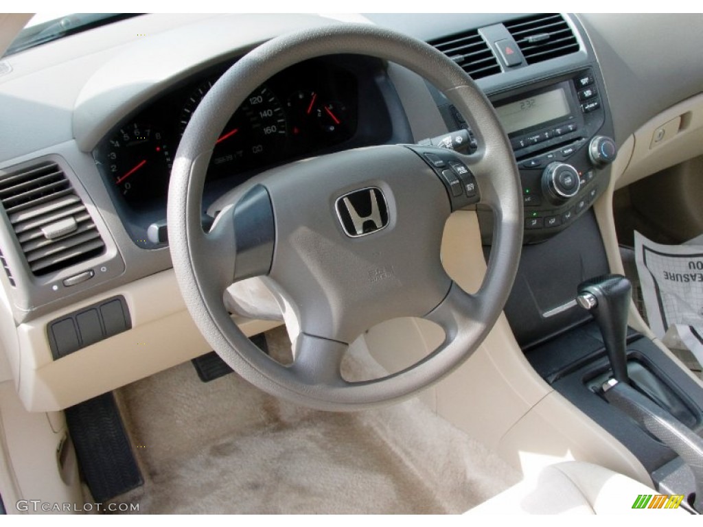 2003 Honda Accord LX Sedan Ivory Steering Wheel Photo #54521264