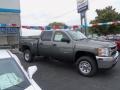 2011 Steel Green Metallic Chevrolet Silverado 2500HD Crew Cab 4x4  photo #4