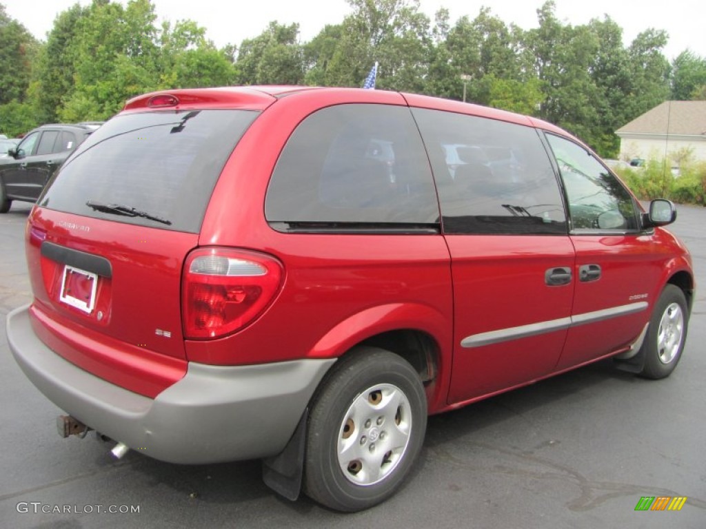Inferno Red Tinted Pearlcoat 2001 Dodge Caravan SE Exterior Photo #54522290