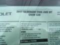 2011 Chevrolet Silverado 2500HD Crew Cab 4x4 Window Sticker