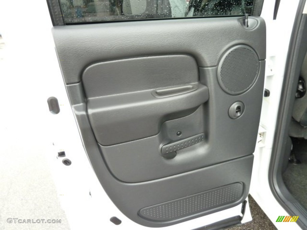 2005 Ram 1500 SLT Quad Cab 4x4 - Bright White / Dark Slate Gray photo #14