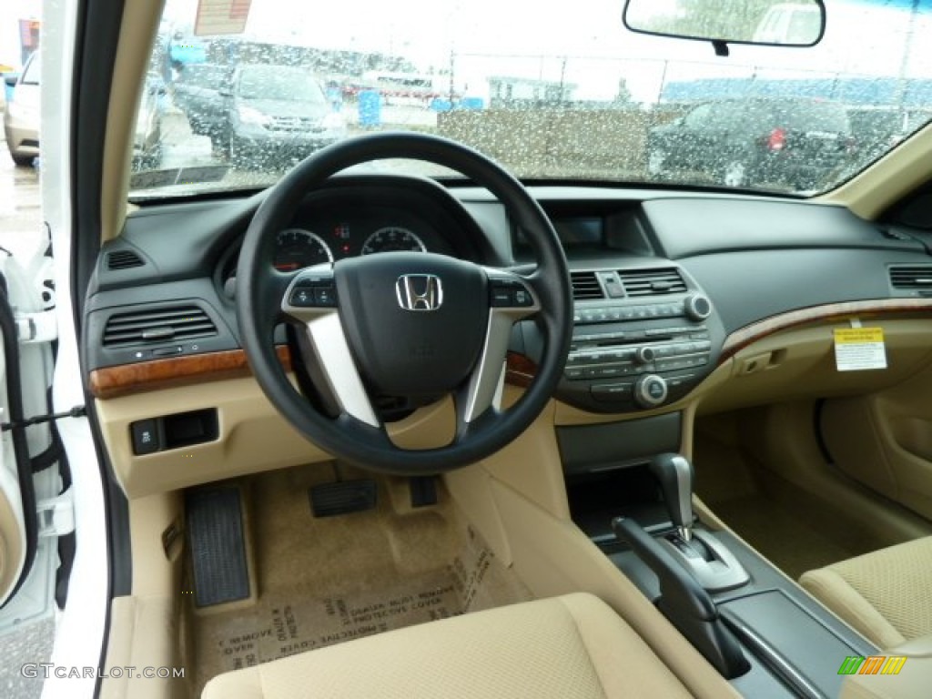 2012 Honda Accord EX V6 Sedan Ivory Dashboard Photo #54525158