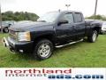 2008 Dark Blue Metallic Chevrolet Silverado 1500 Z71 Extended Cab 4x4  photo #4