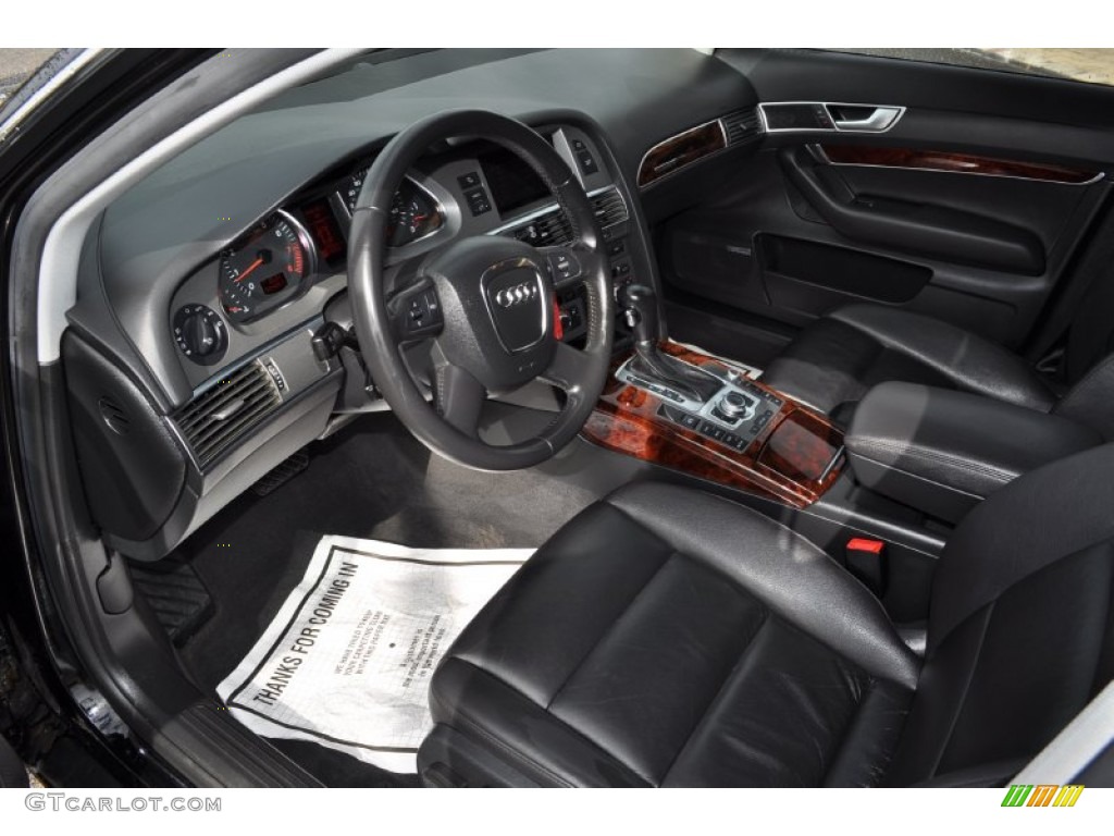 Ebony Interior 2006 Audi A6 3.2 quattro Avant Photo #54527378
