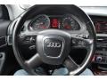 2006 Audi A6 Ebony Interior Steering Wheel Photo