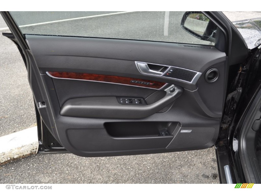 2006 Audi A6 3.2 quattro Avant Ebony Door Panel Photo #54527597