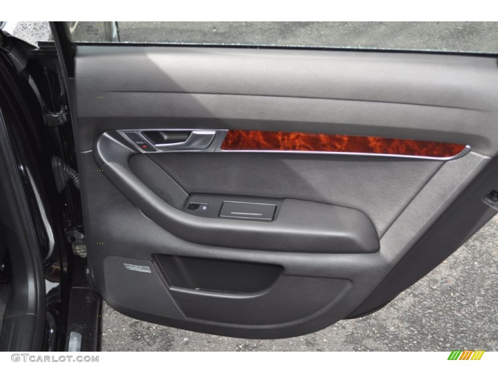 2006 Audi A6 3.2 quattro Avant Ebony Door Panel Photo #54527615