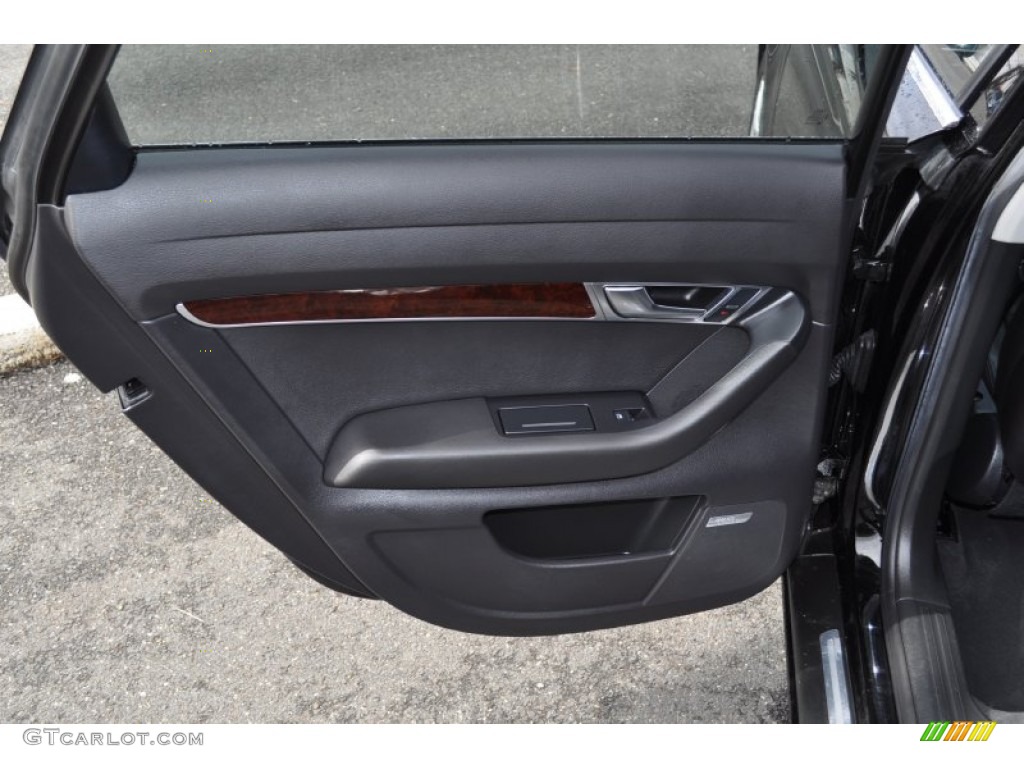 2006 Audi A6 3.2 quattro Avant Ebony Door Panel Photo #54527648