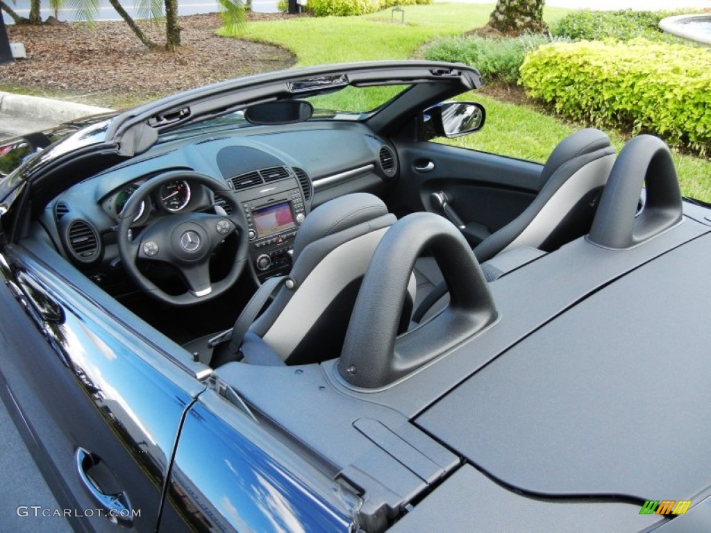 2009 SLK 55 AMG Roadster - Black / Black photo #10