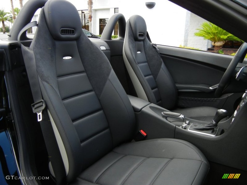 Black Interior 2009 Mercedes-Benz SLK 55 AMG Roadster Photo #54527867