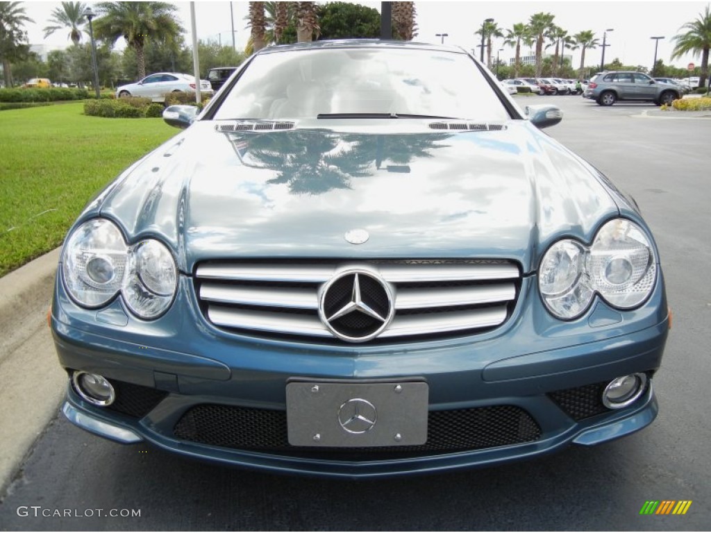 Aegean Blue Metallic 2007 Mercedes-Benz SL 550 Roadster Exterior Photo #54528617