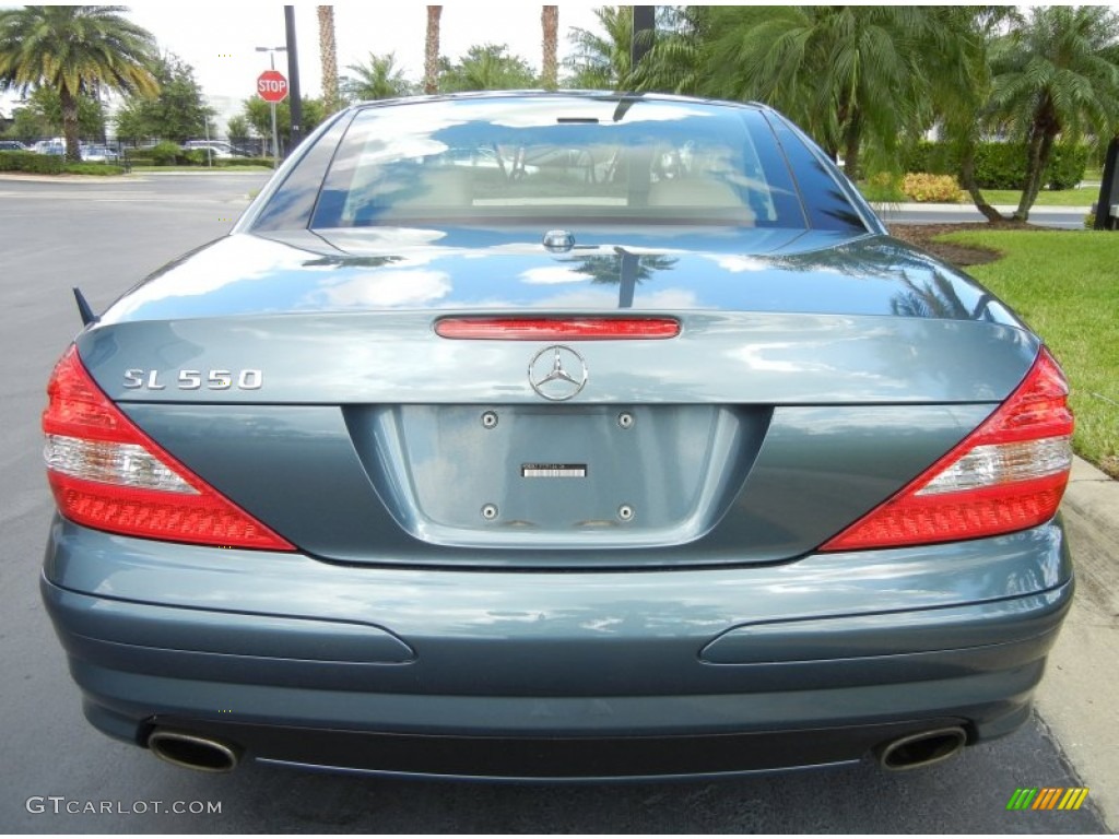 Aegean Blue Metallic 2007 Mercedes-Benz SL 550 Roadster Exterior Photo #54528653
