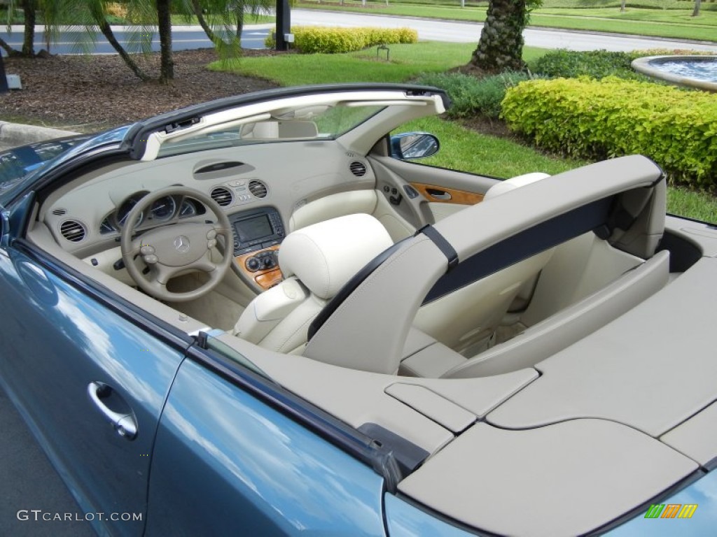 Stone Interior 2007 Mercedes-Benz SL 550 Roadster Photo #54528674