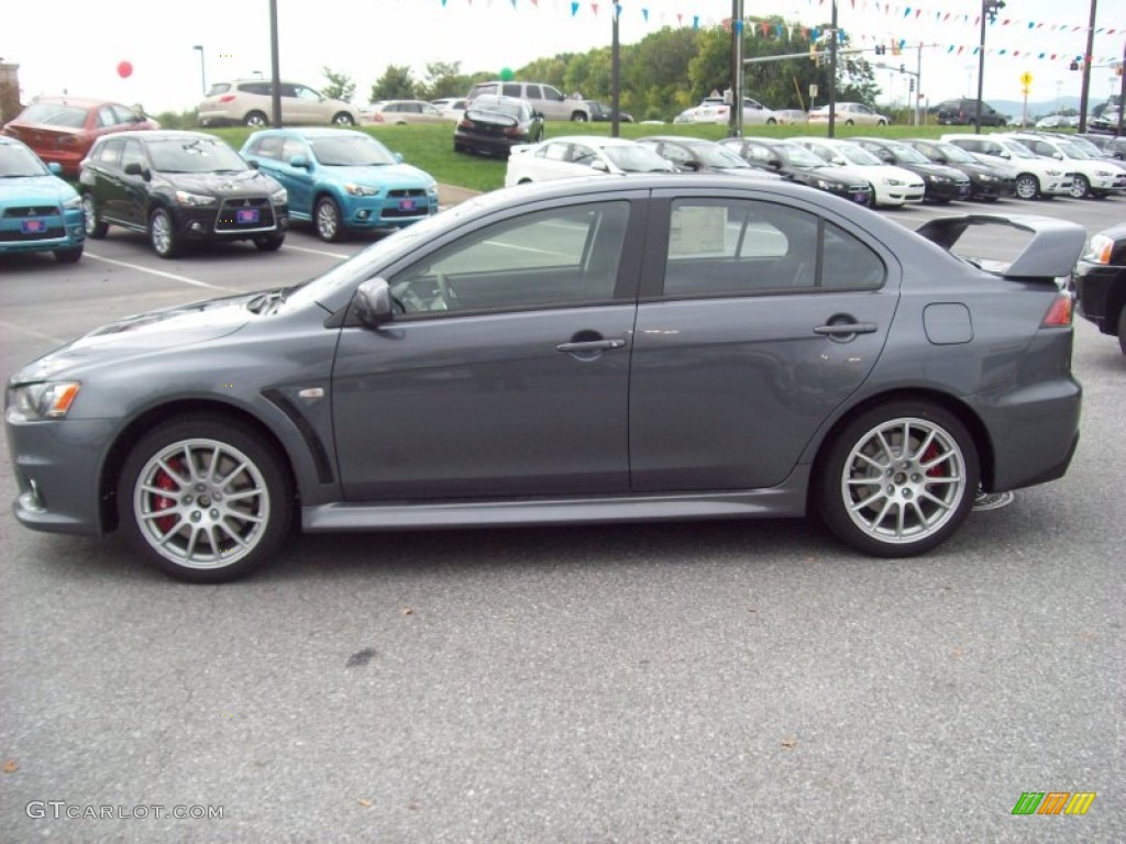 Graphite Gray Pearl 2011 Mitsubishi Lancer Evolution GSR Exterior Photo #54528698