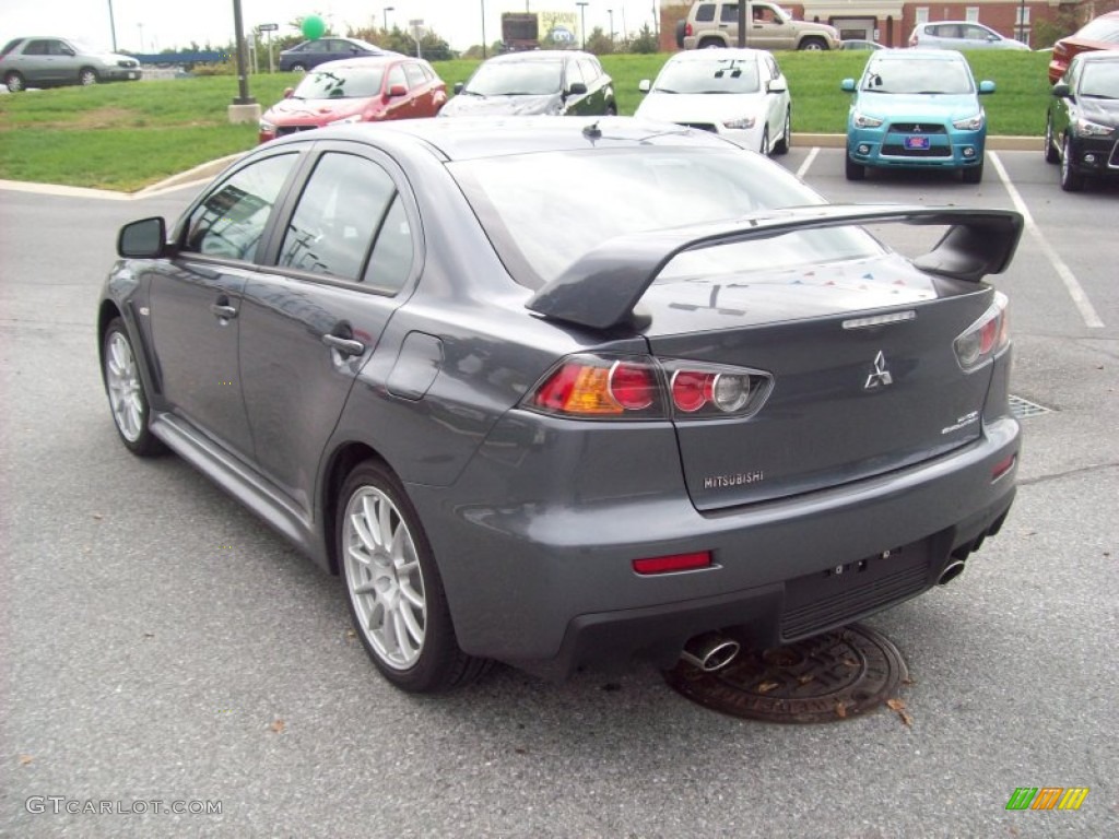 Graphite Gray Pearl 2011 Mitsubishi Lancer Evolution GSR Exterior Photo #54528704