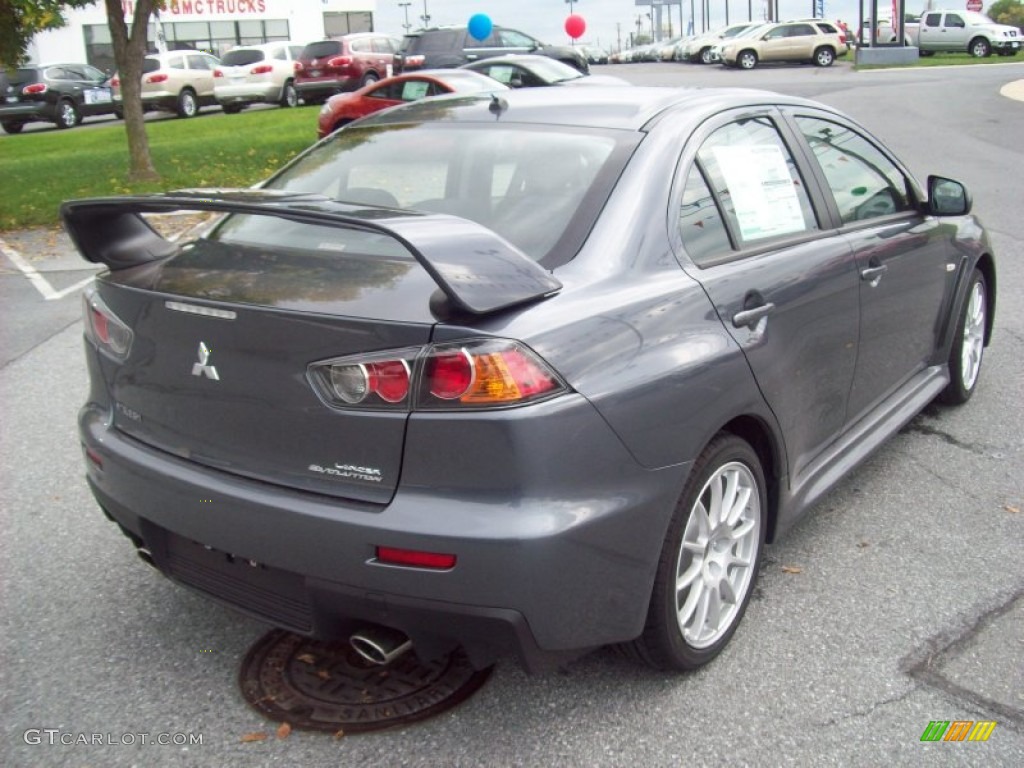 Graphite Gray Pearl 2011 Mitsubishi Lancer Evolution GSR Exterior Photo #54528713