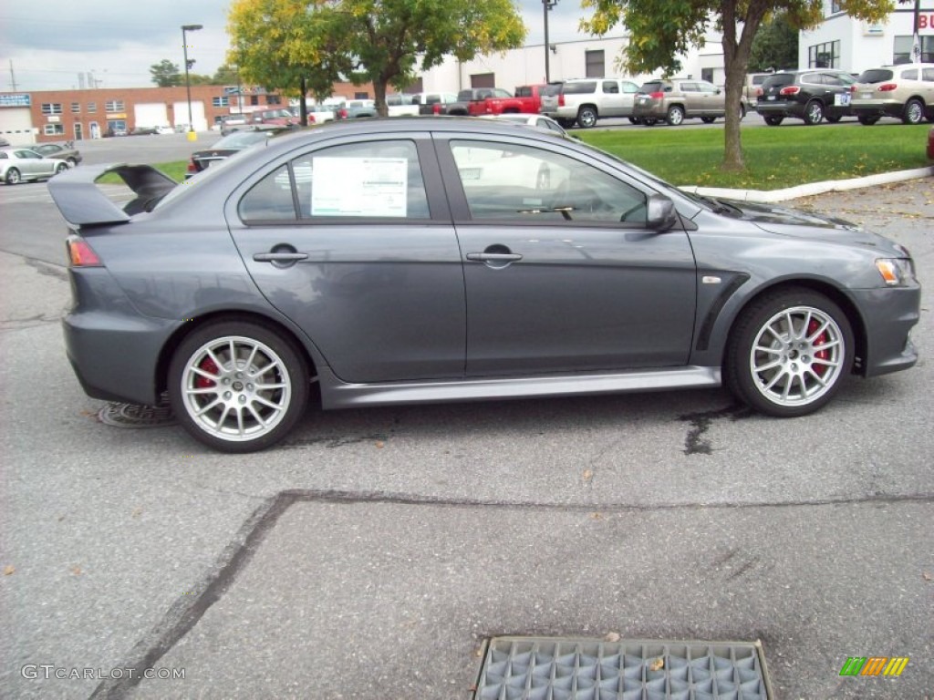 Graphite Gray Pearl 2011 Mitsubishi Lancer Evolution GSR Exterior Photo #54528719