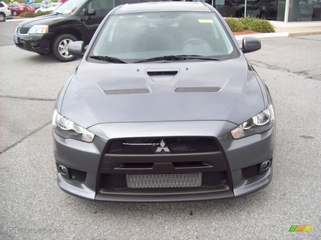 Graphite Gray Pearl 2011 Mitsubishi Lancer Evolution GSR Exterior Photo #54528731