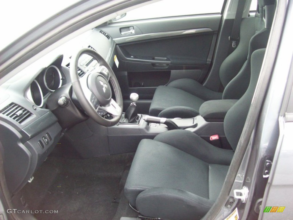Black Interior 2011 Mitsubishi Lancer Evolution GSR Photo #54528832