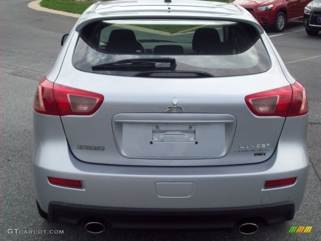Apex Silver Metallic 2011 Mitsubishi Lancer Sportback RALLIART AWD Exterior Photo #54528899
